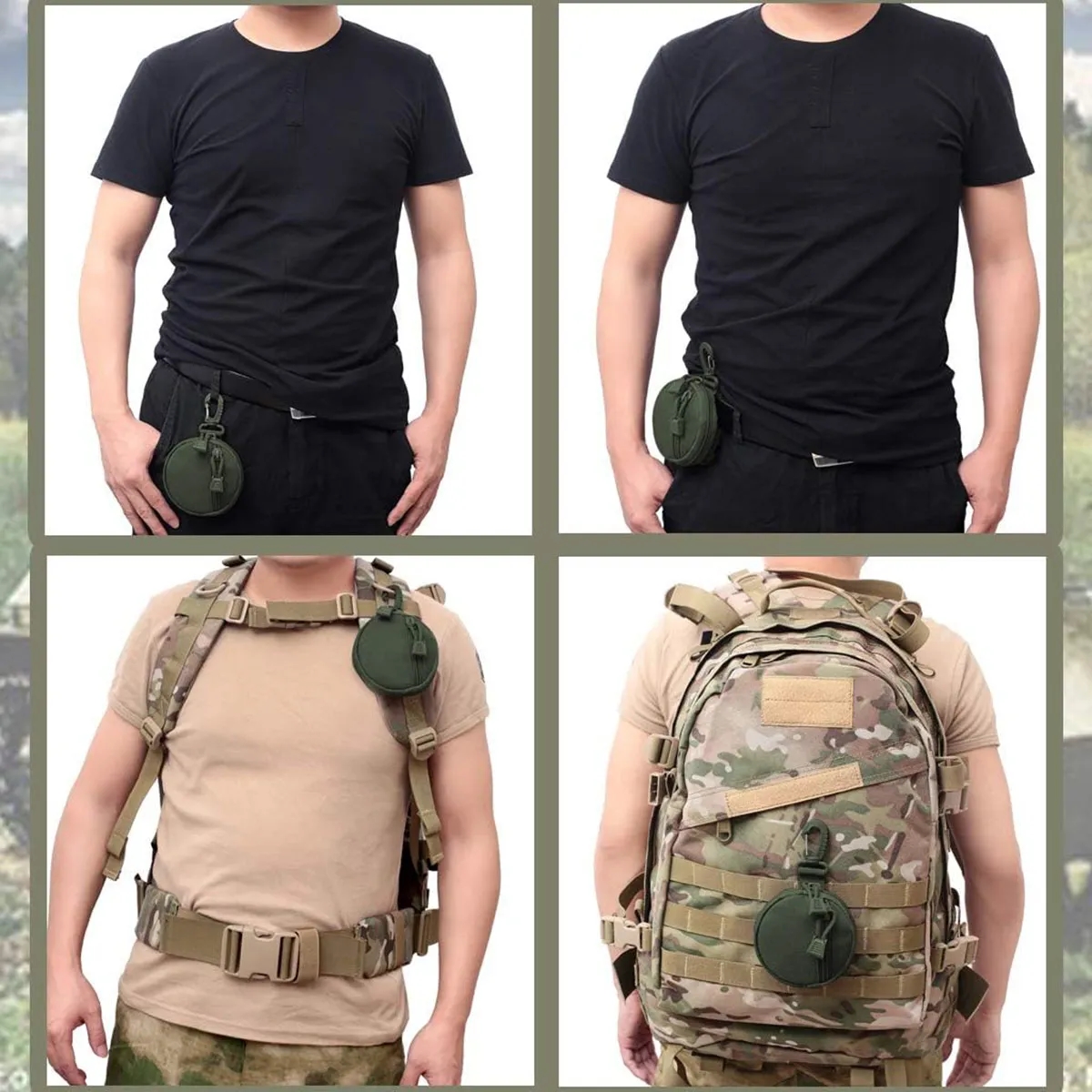 Small Molle Utility Pouch Coin Purse Keychain 2