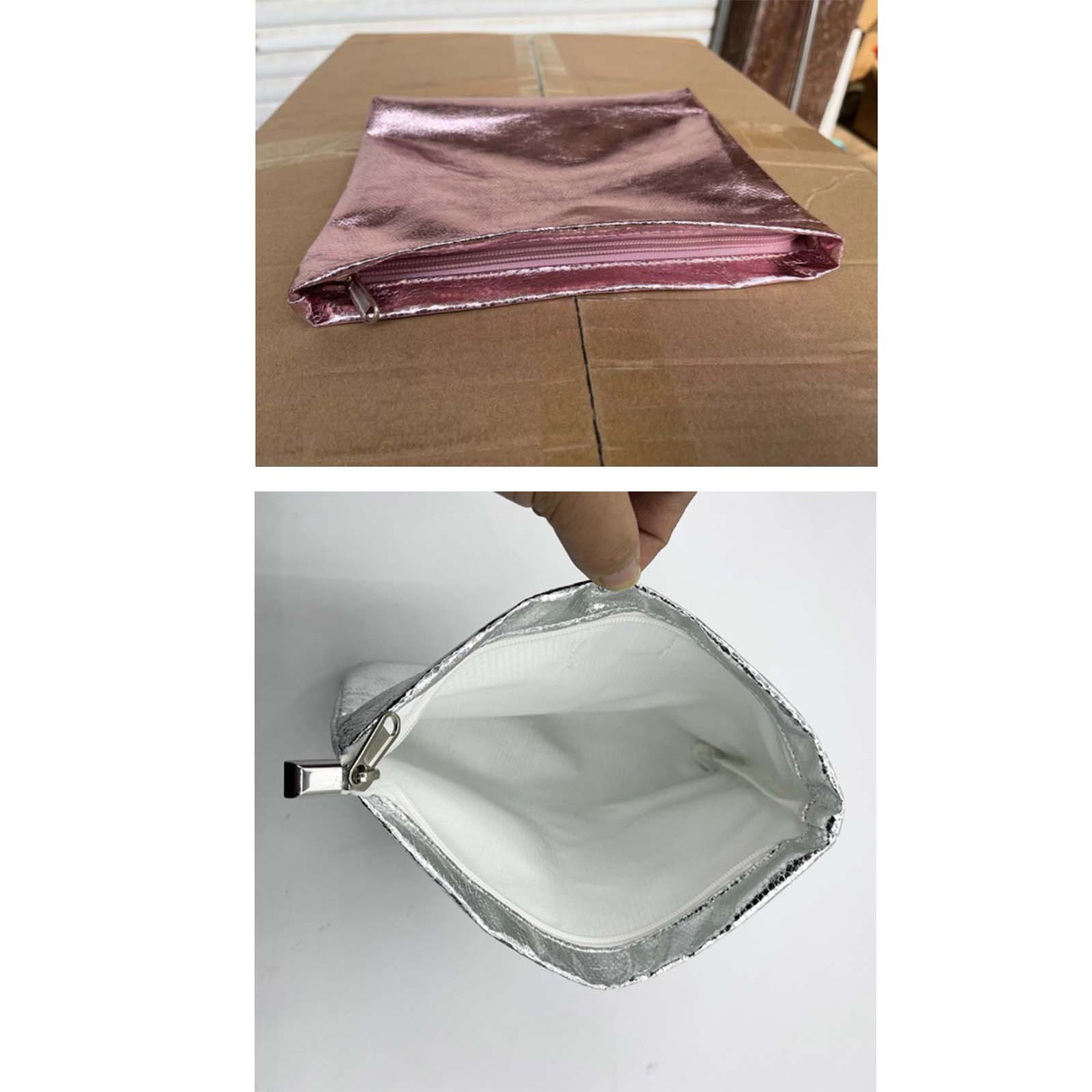 PU Leather Shiny Makeup Bag 5