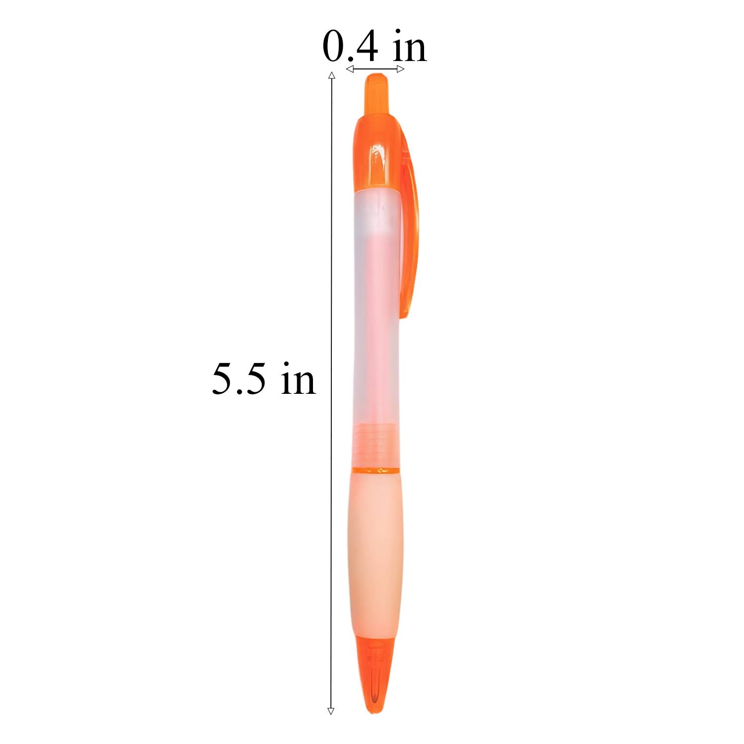 Frosted Plastic Retractable Ballpoint Pen 5