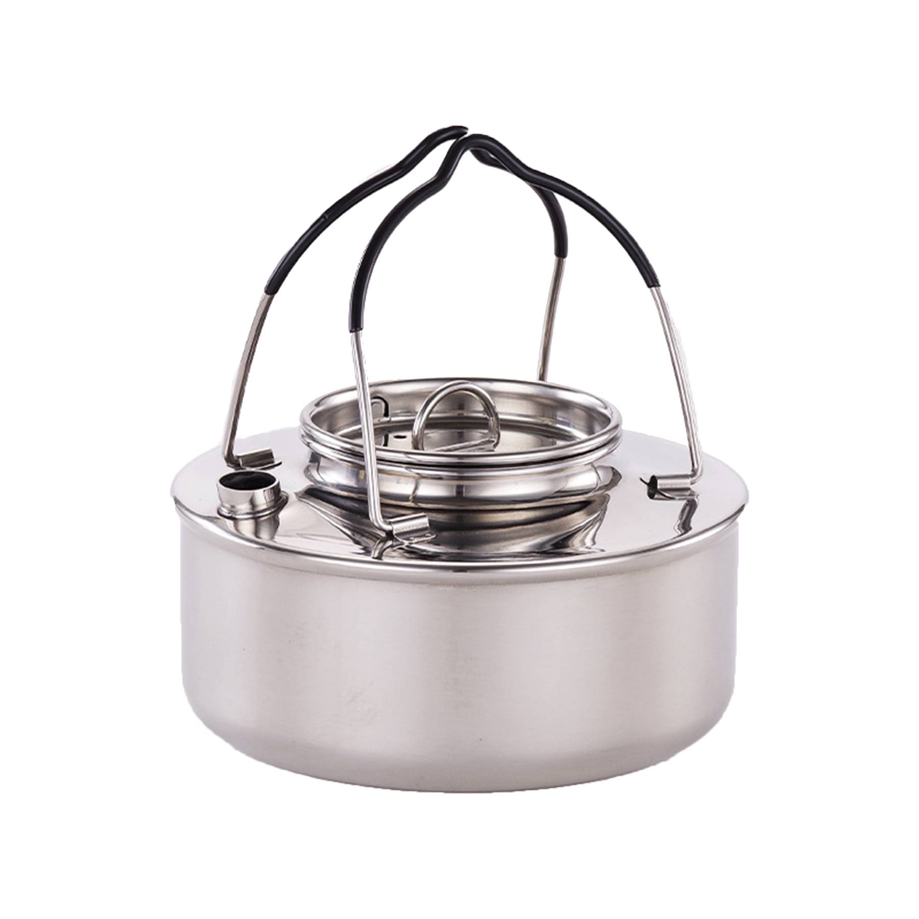 31.6oz stainless steel camping kettle 12