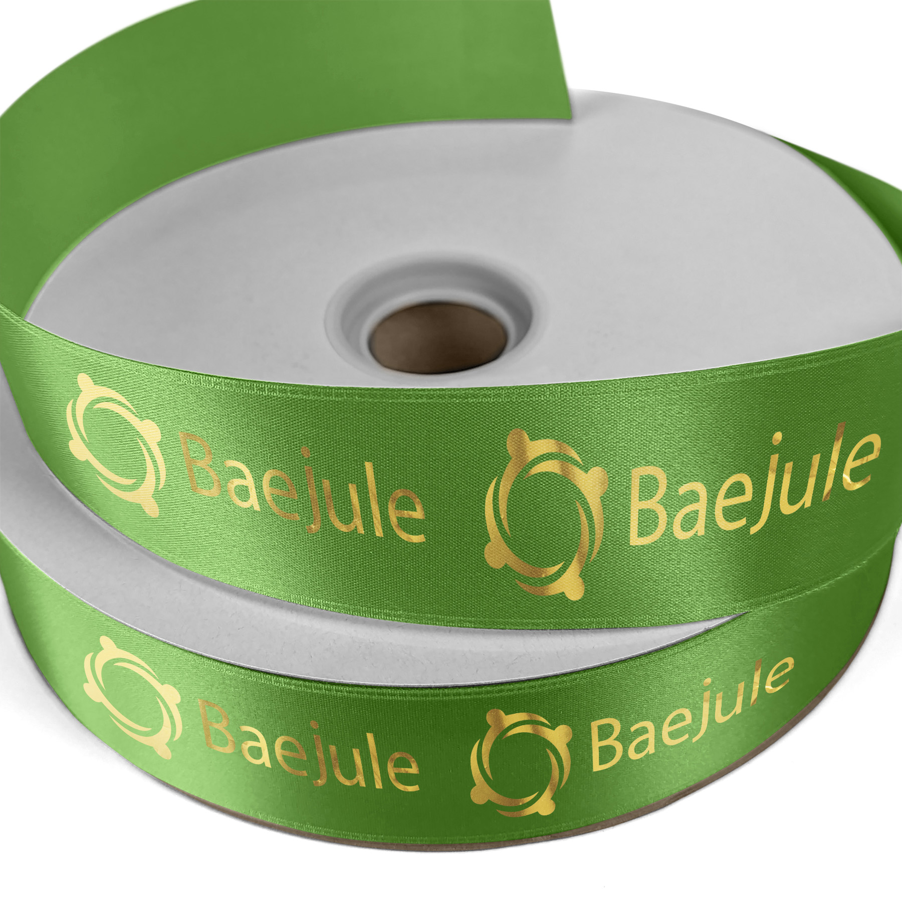 1 1/2" Badge Satin Ribbon - 100yd Roll - Foil Print 4