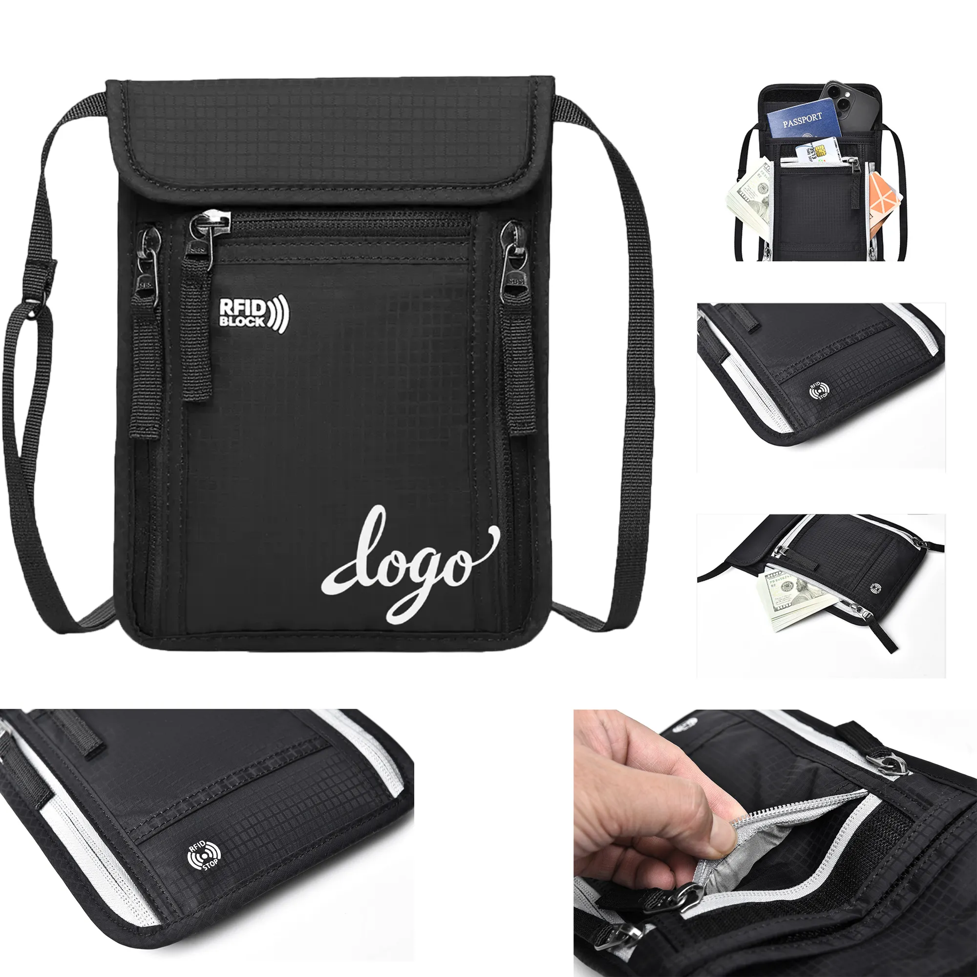 RFID-Blocking Waterproof Multi-Function Document Holder 5