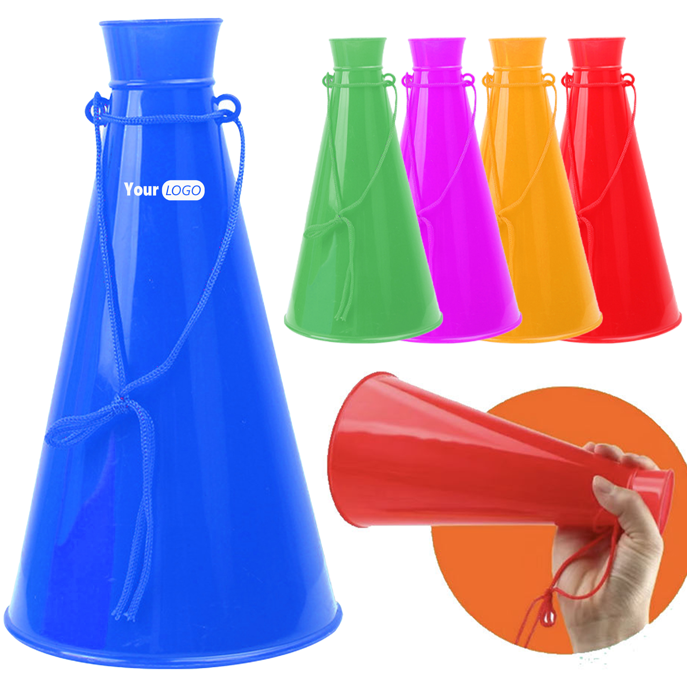 Plastic Custom Cheer Megaphone 2