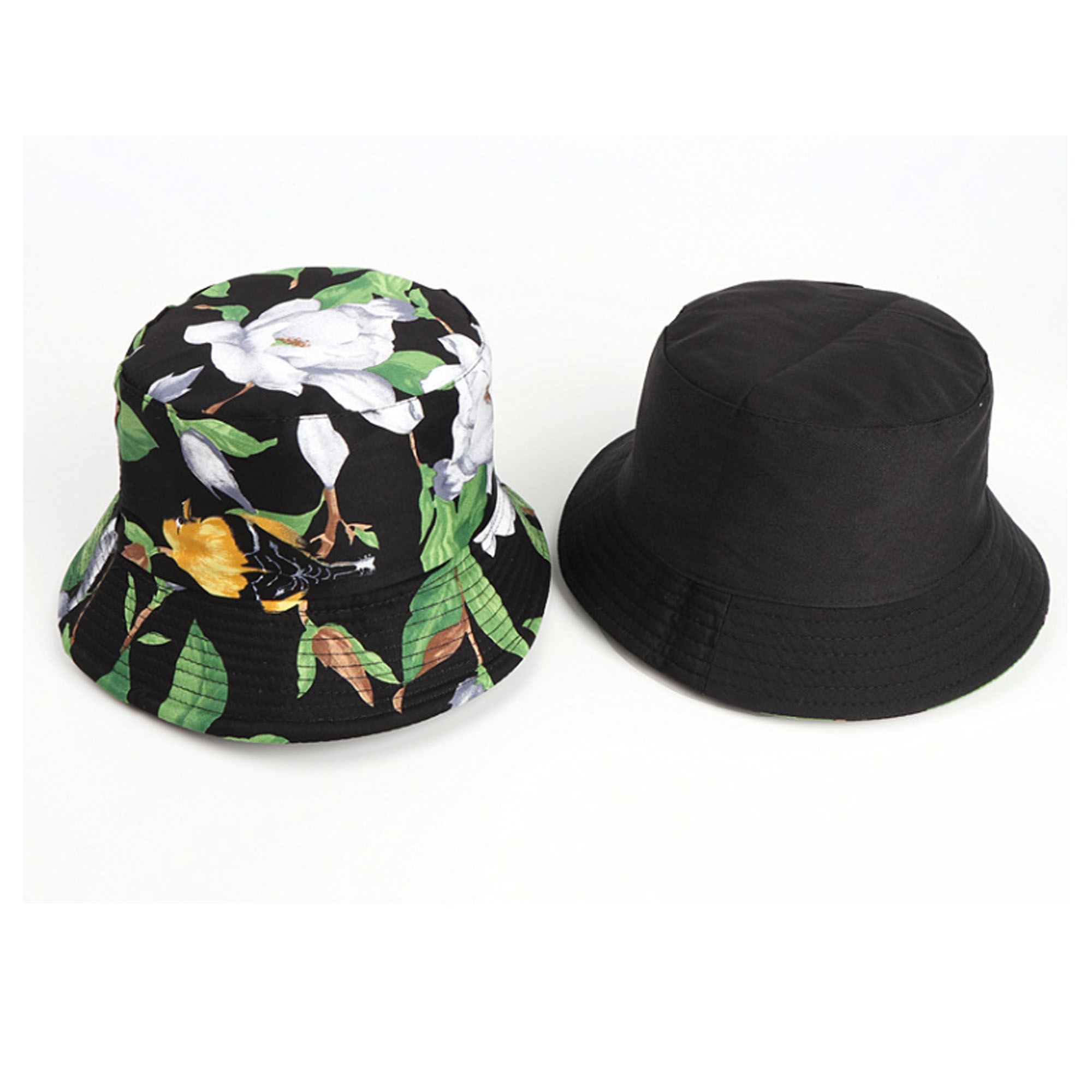 Ethnic Style Flower Bucket Hat Double-sided Colorful 5