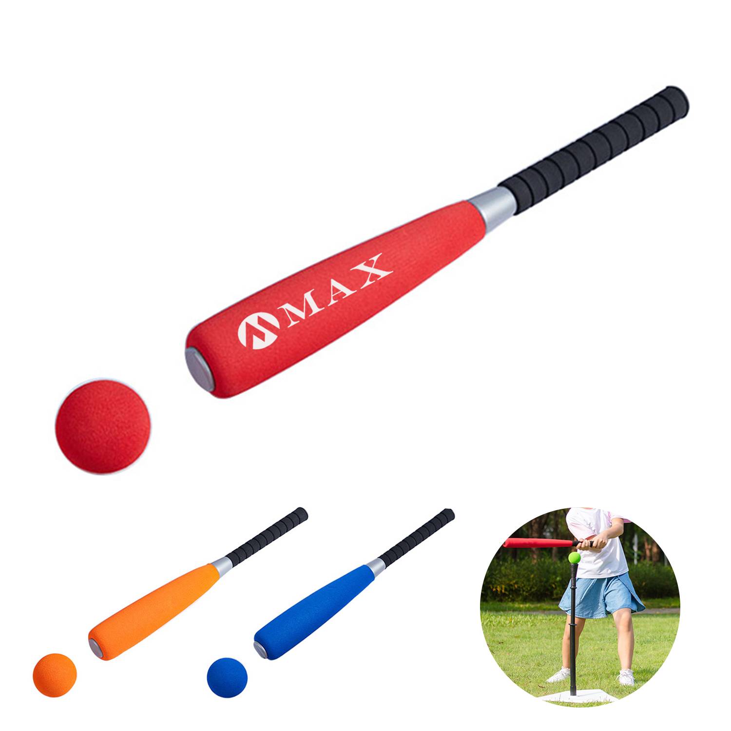 24" Foam Kids Baseball Bats&Balls 7