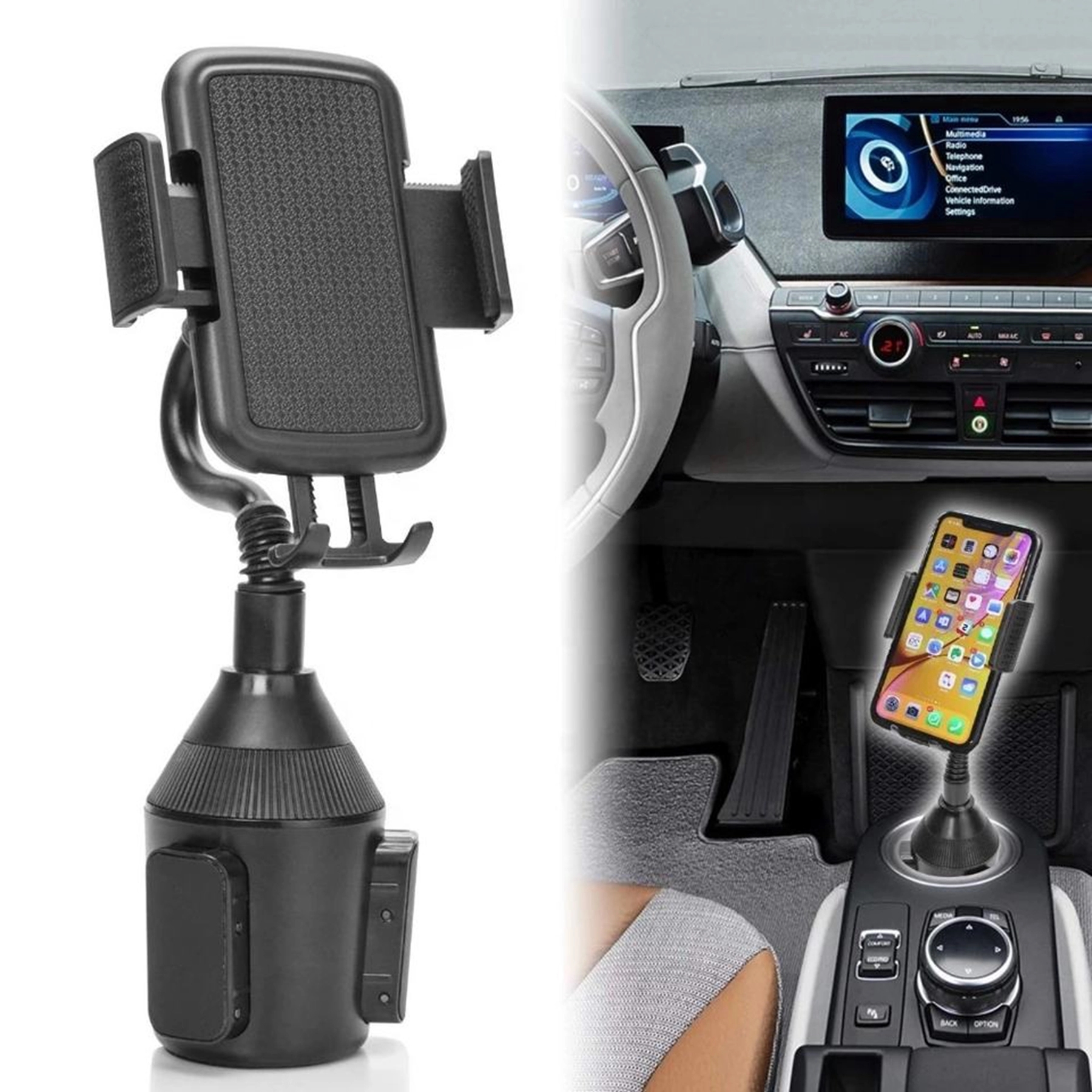 Adjustable Car Cup Phone Holder 4