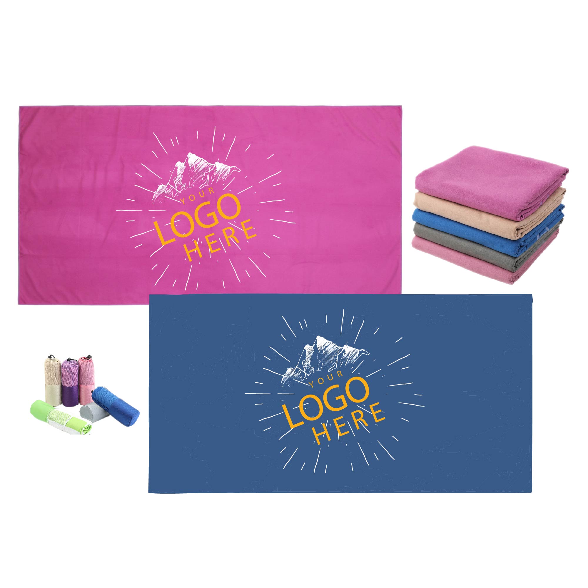Full Color Microfiber Beach Towel 2
