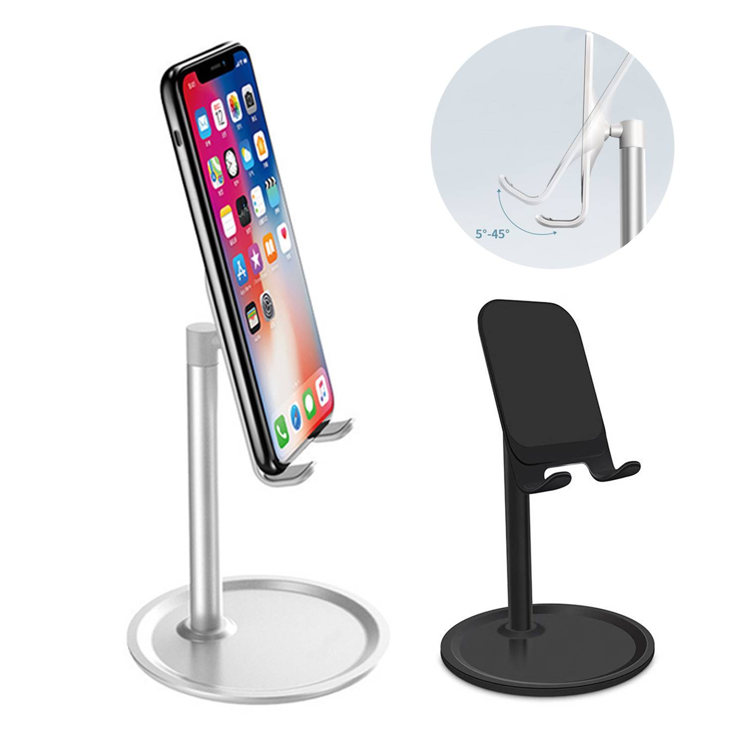 Adjustable Aluminum Desktop Phone Stand 5