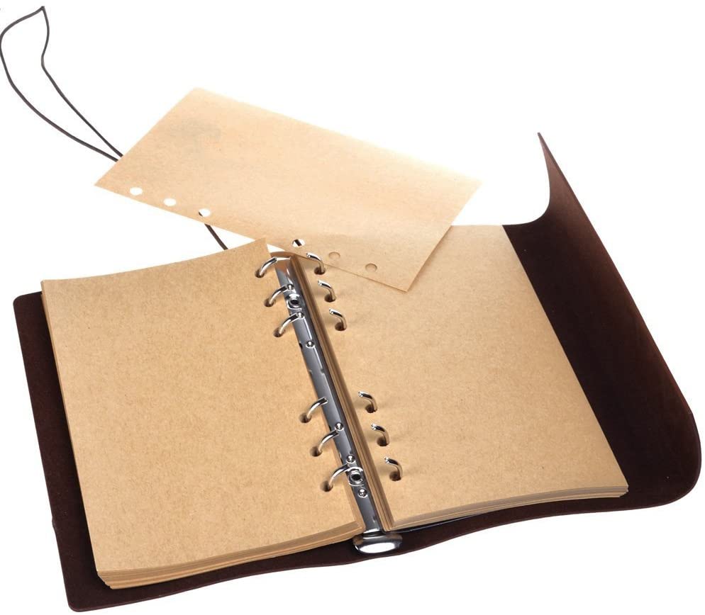 Vintage Leather Refillable Spiral Daily Notepad 6
