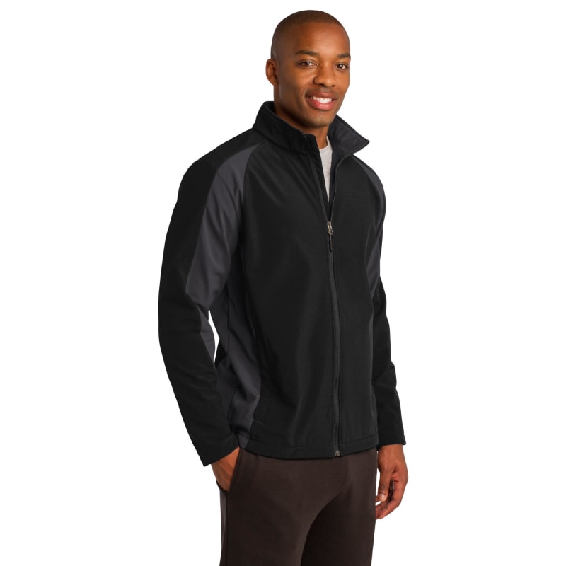 Sport-Tek Colorblock Soft Shell Jacket. 22