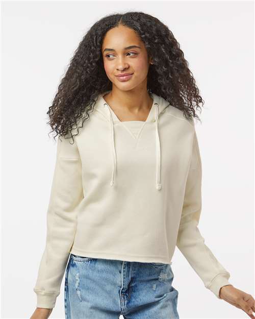 Women's Angel Fleece Crop Hooded Sweatshirt - W23101 8