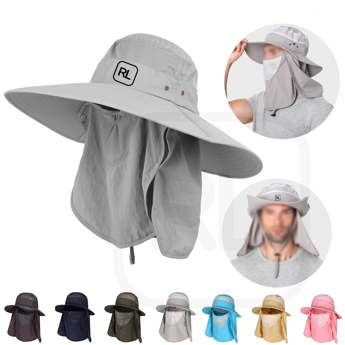 Fishing Hats Sun Protection With Face And Neck Flap Cover 3