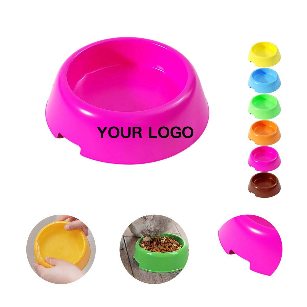 Durable Plastic Pet Bowl in Candy Colors 7