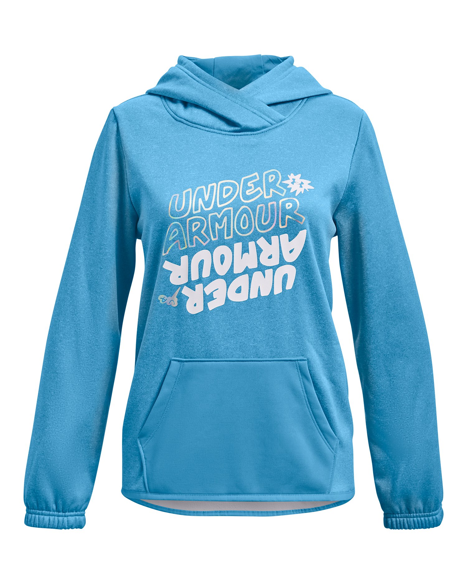 Girls' Armour Fleece Wordmark Twist Hoodie  2