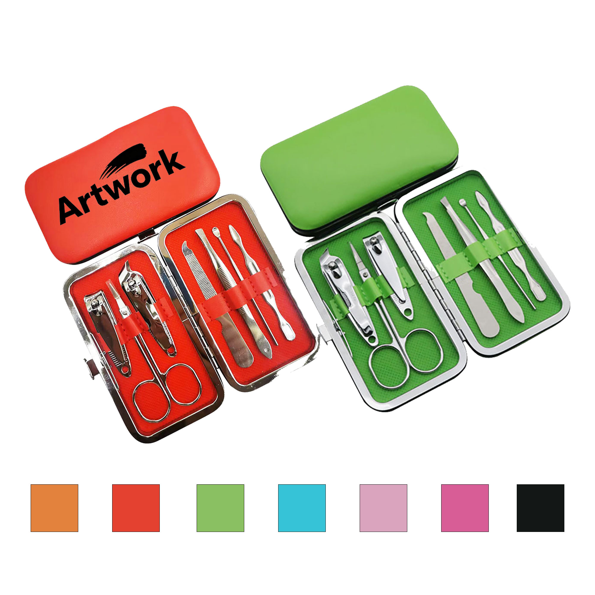 Colorful Seven Pieces Nail Care Kit 2