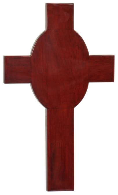 8" x 13 5/8" Rosewood Piano Finish Cross 2