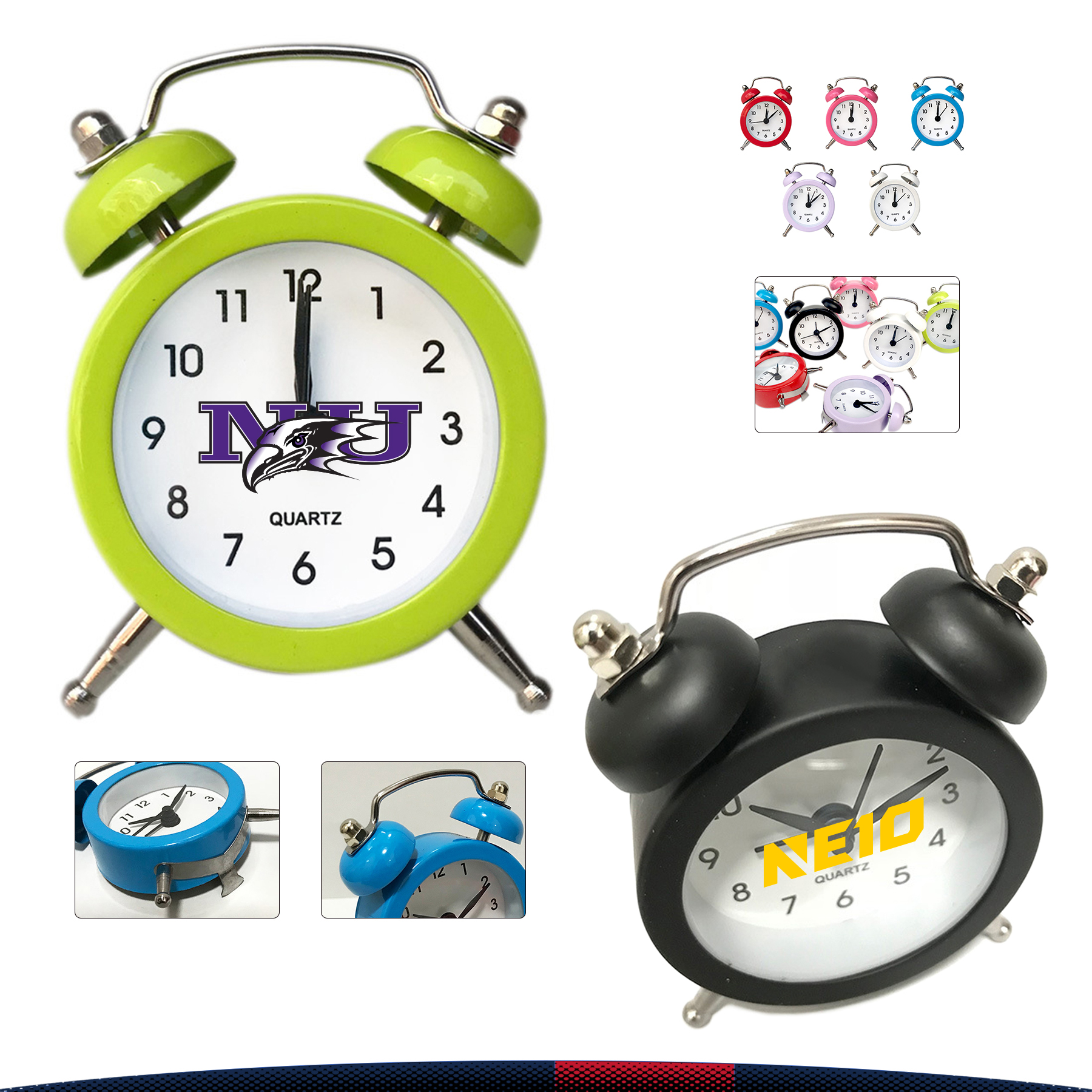 Mini Metal Alarm Clock 5