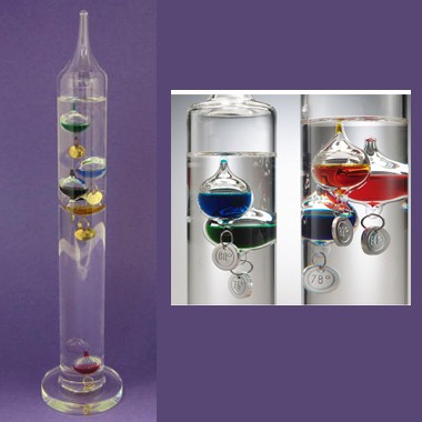 24" GLASS GALILEO THERMOMETER 1