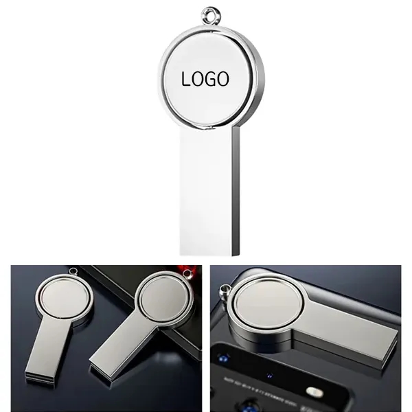 Rotating Badge USB Flash Drive - Portable Storage Solution 4