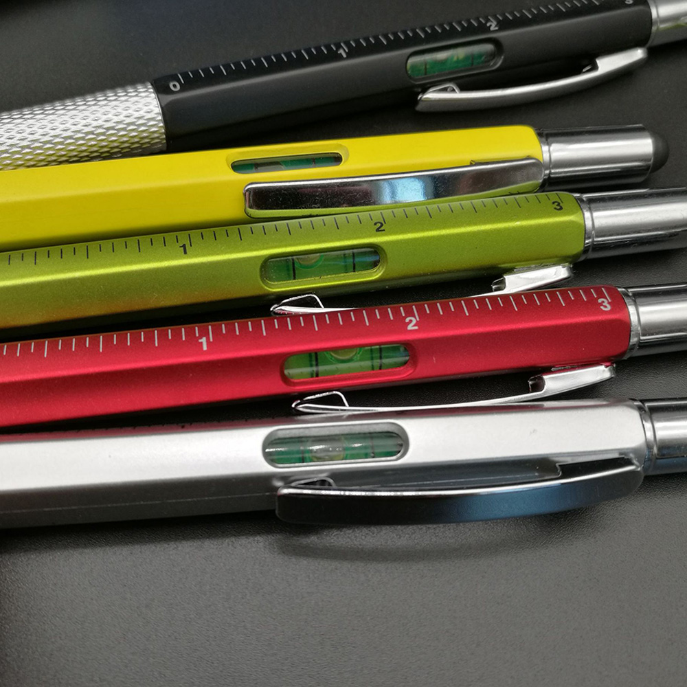 Six in one multifunctional 1.0mm tool ballpoint pen 10