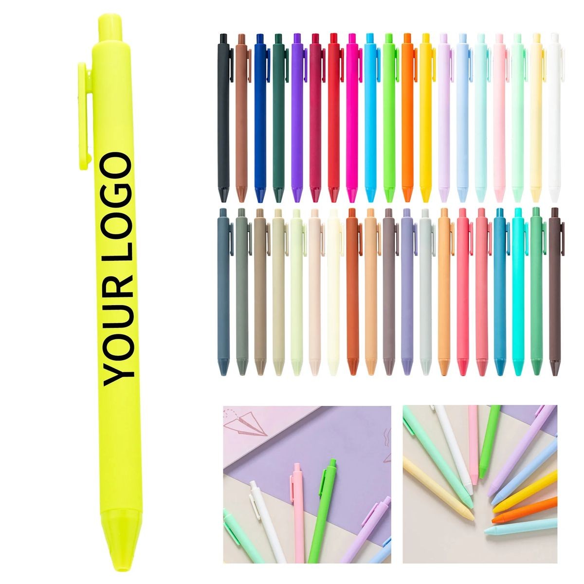 Durable Plastic Pen with Logo Area 1
