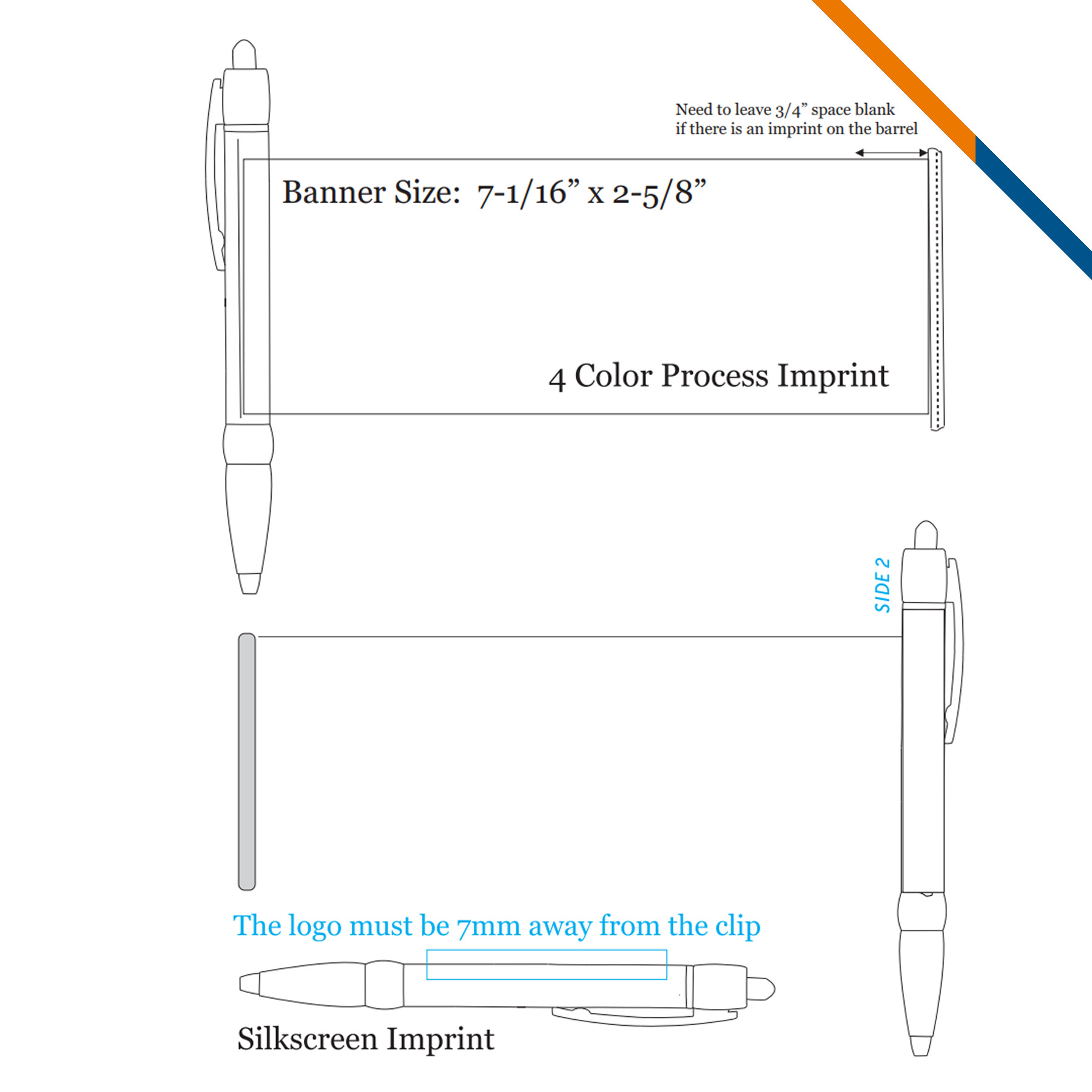 Capsi Plastic Banner Pen 9