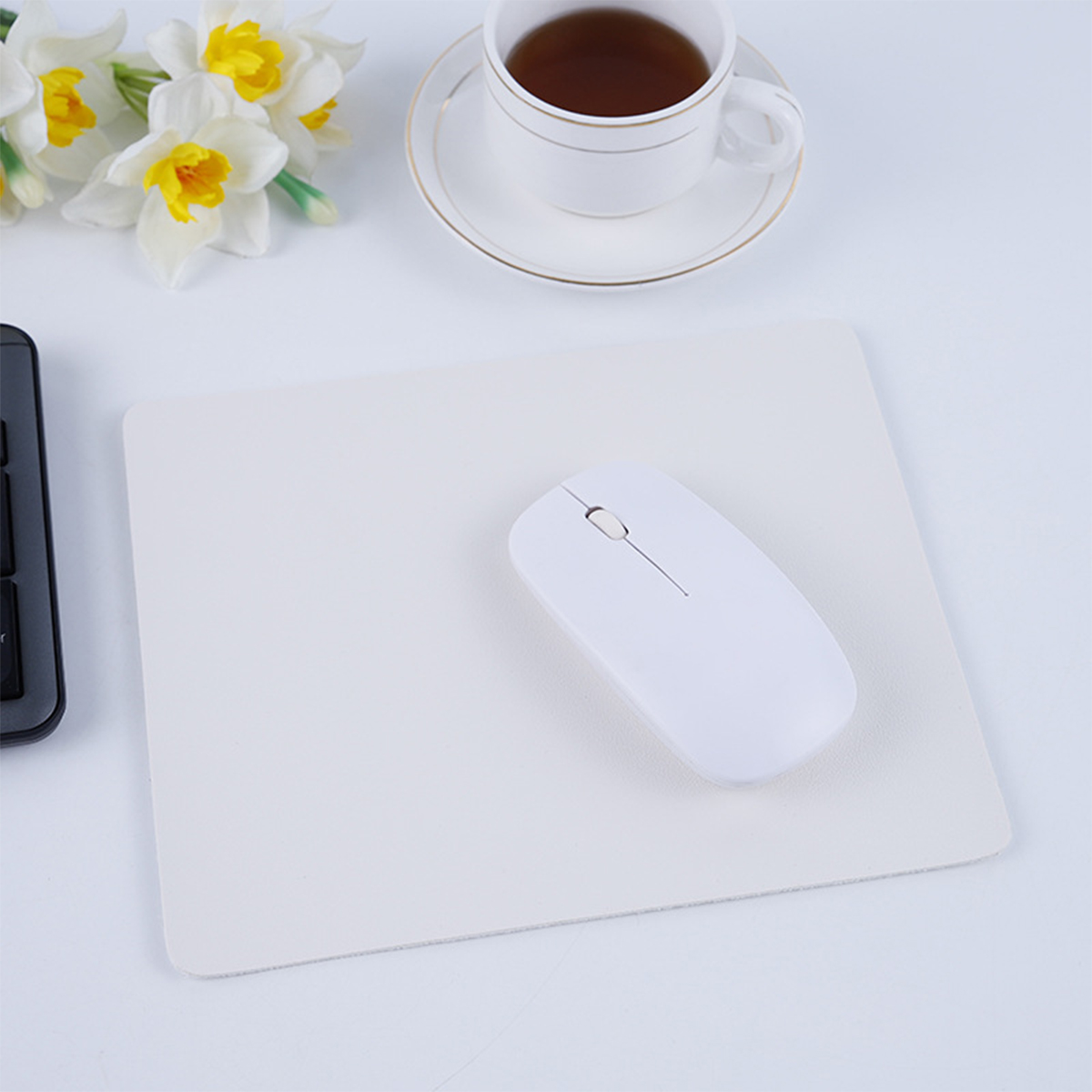 Leather Mouse Pad Small Waterproof Solid Color Simple 8