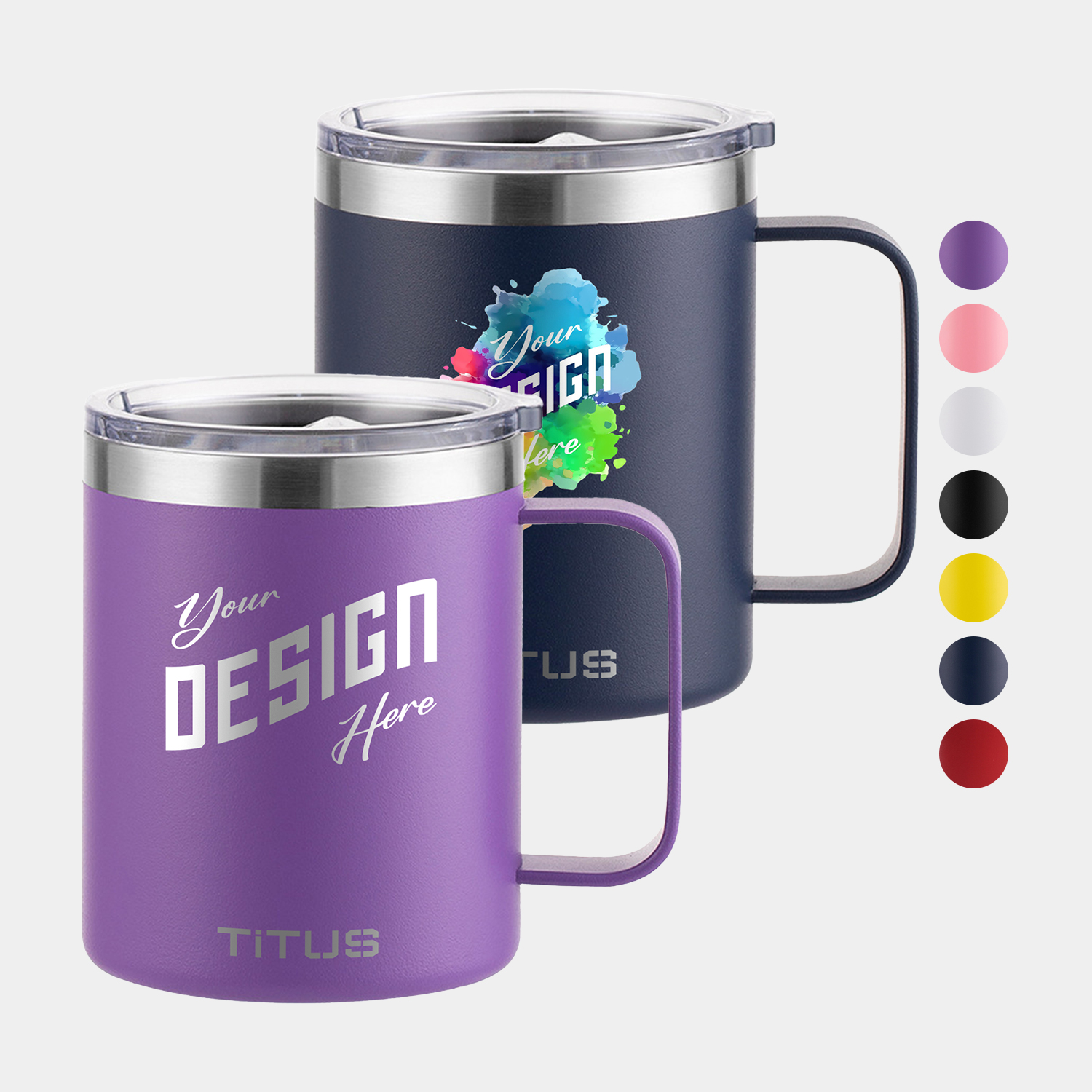 Premium 12 oz TiTUS® Double Wall Stainless Steel Insulated Mug 5