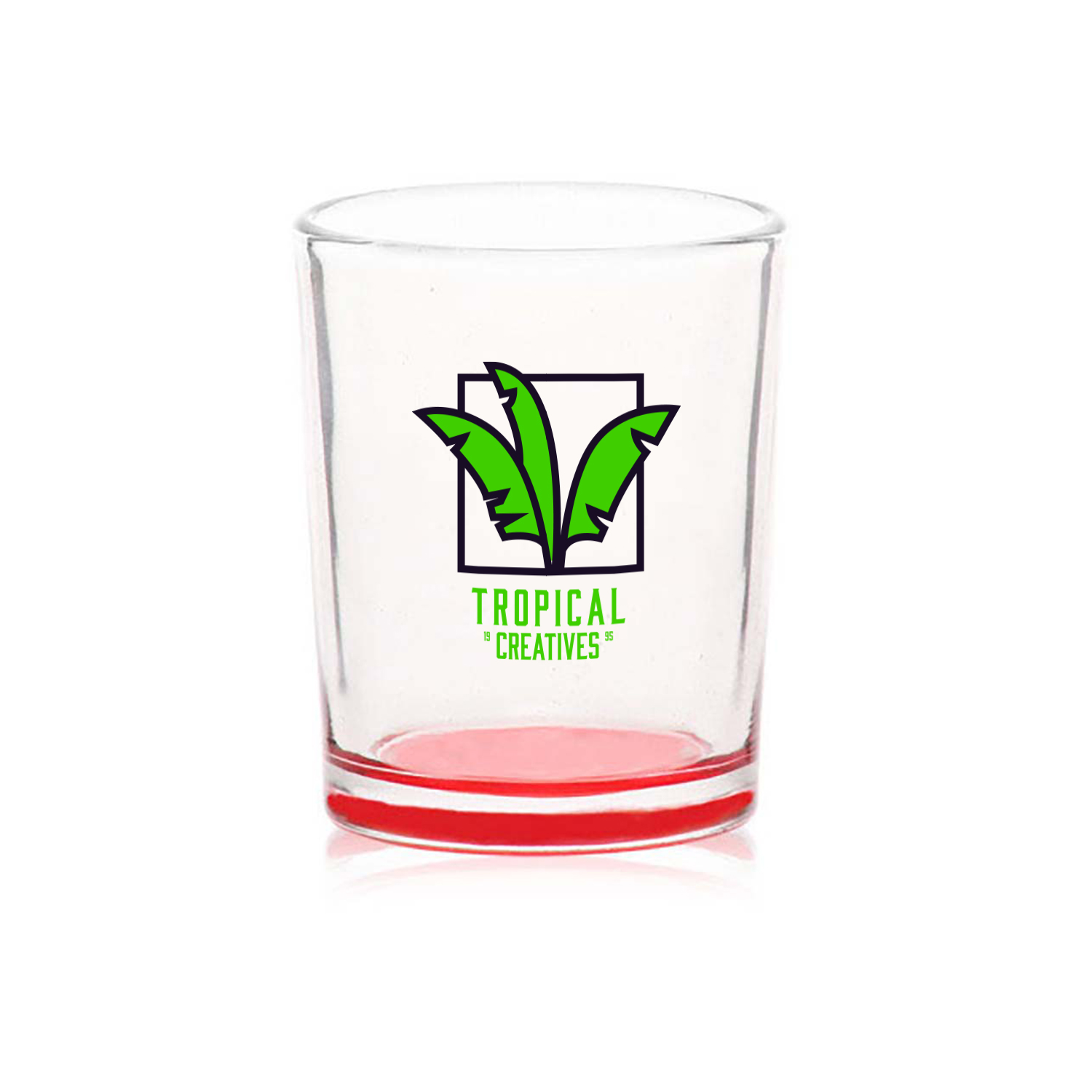 3 oz. Glass Votive Candle Holder (2 Color Imprint) 6