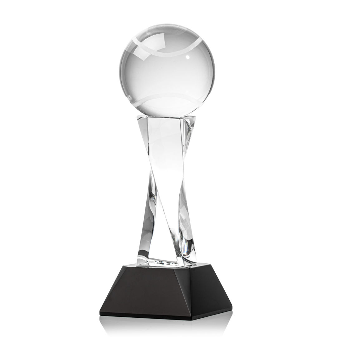 Tennis Ball Award on Langport Base - Black 3
