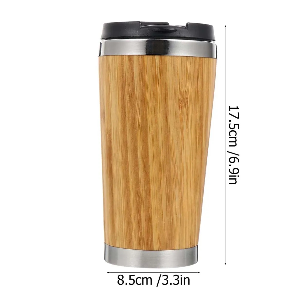 450ml Insulated Bamboo shell StainlessSteel Drinking Tumbler 3