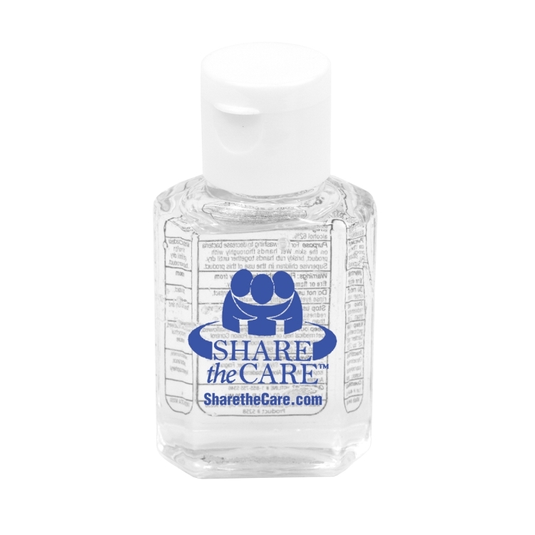 "SanPal" 1.0 oz Compact Hand Sanitizer Antibacterial Gel in Flip-Top Squeeze Bottle 1