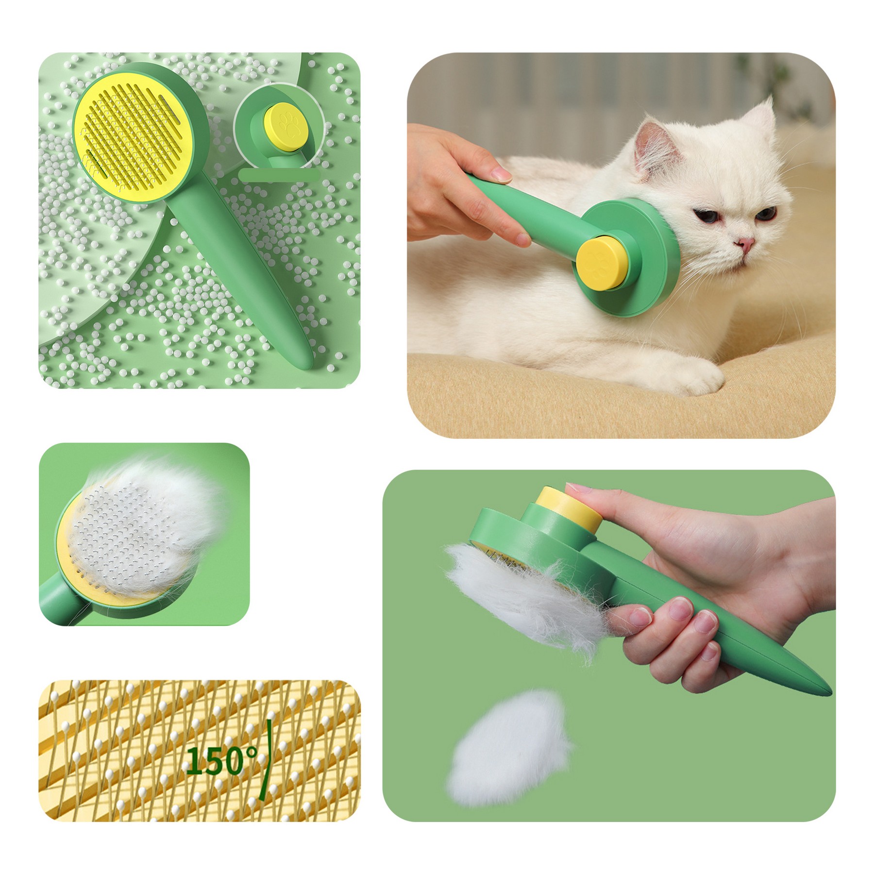 Pet Grooming Brush Self Cleaning 5