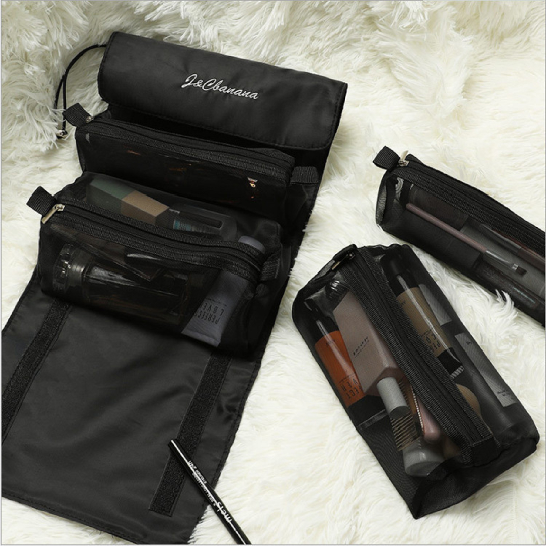 Nylon Detachable Makeup Bag 5