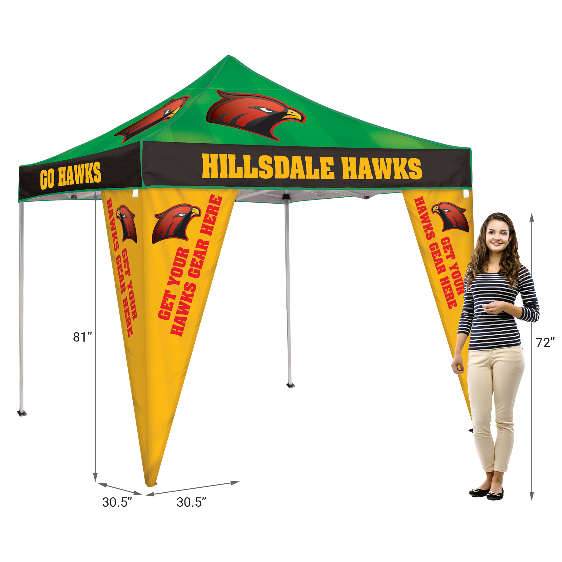 10' Premium Tent Corner Banner Set 7