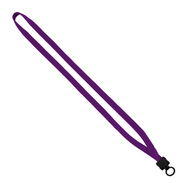1/2" Cotton Lanyard with Plastic Clamshell & O-Ring 17