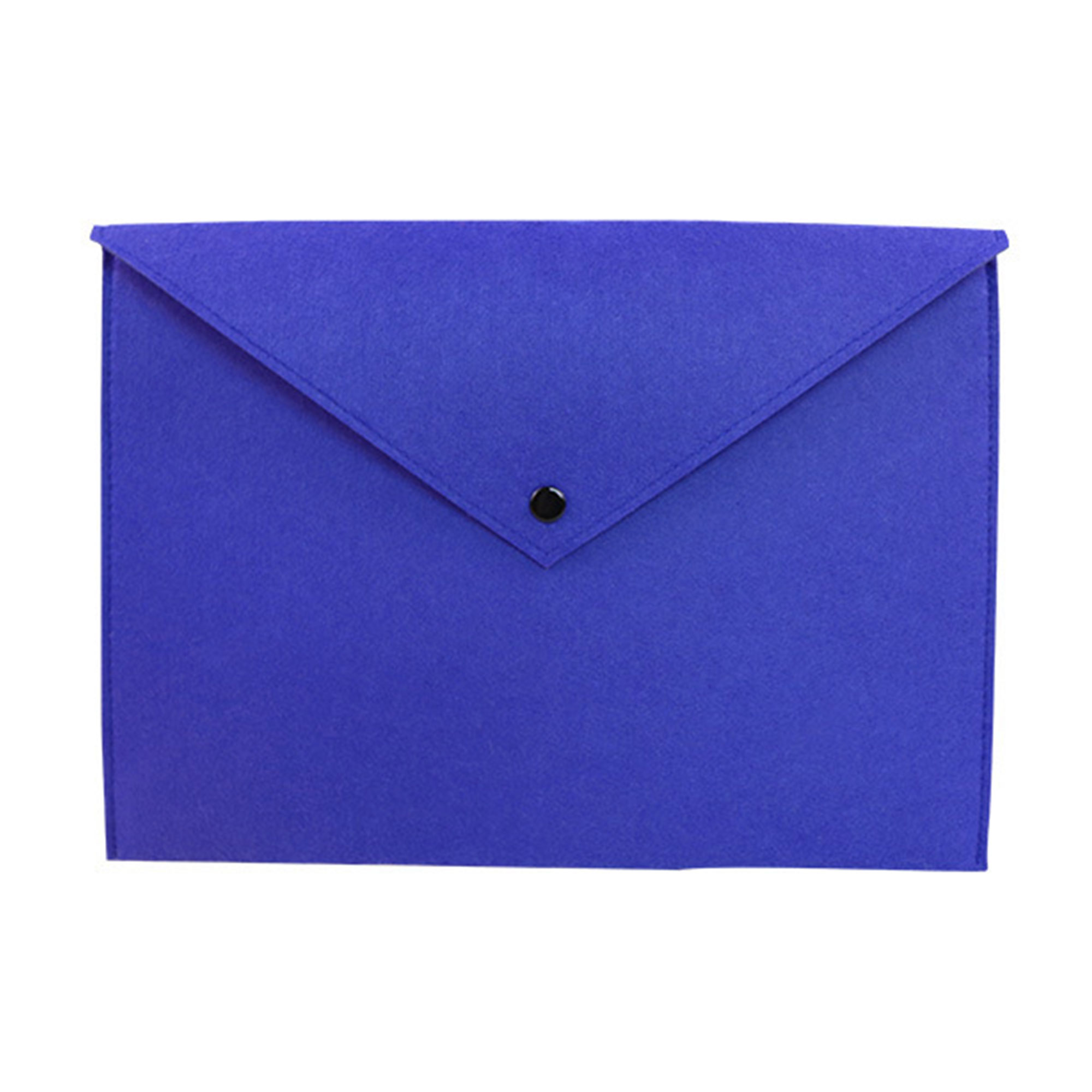 Felt File Folder Document Snap Button Bag 6