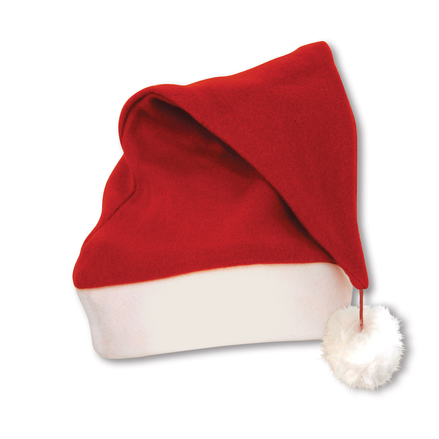Plush Santa Hat w/ Custom Shaped Heat Transfer