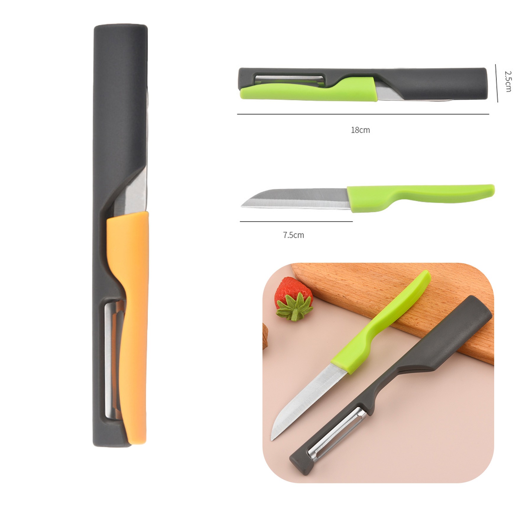 Multi functional 2 in 1 Stainless Steel Fruit Peeler 2