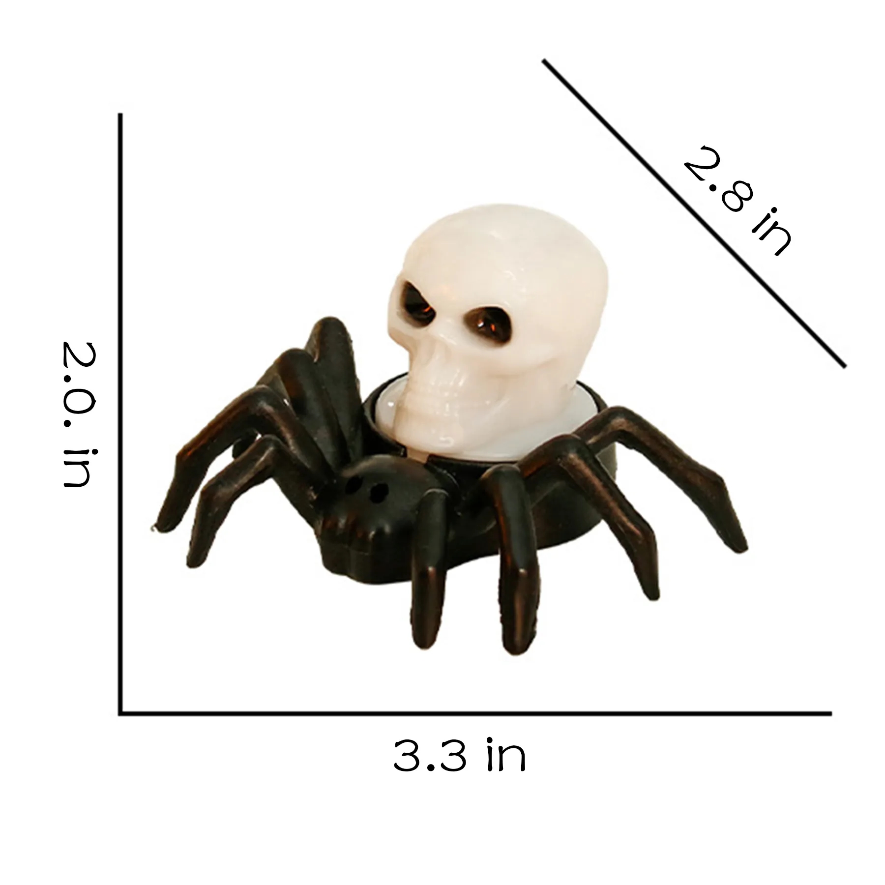 Plastic Halloween Spider Decorative Lamp 4