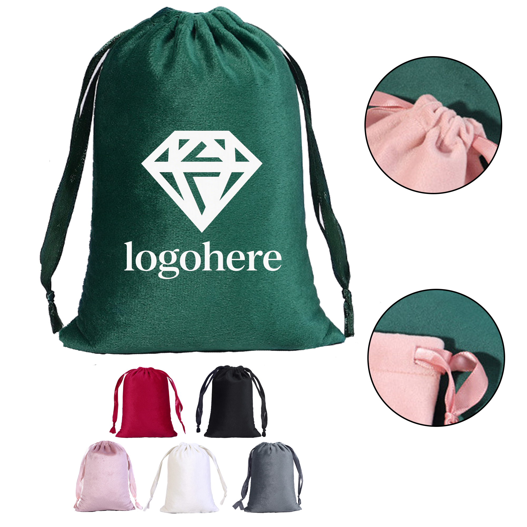 Velvet Drawstring Bag for Jewelry Storage 11