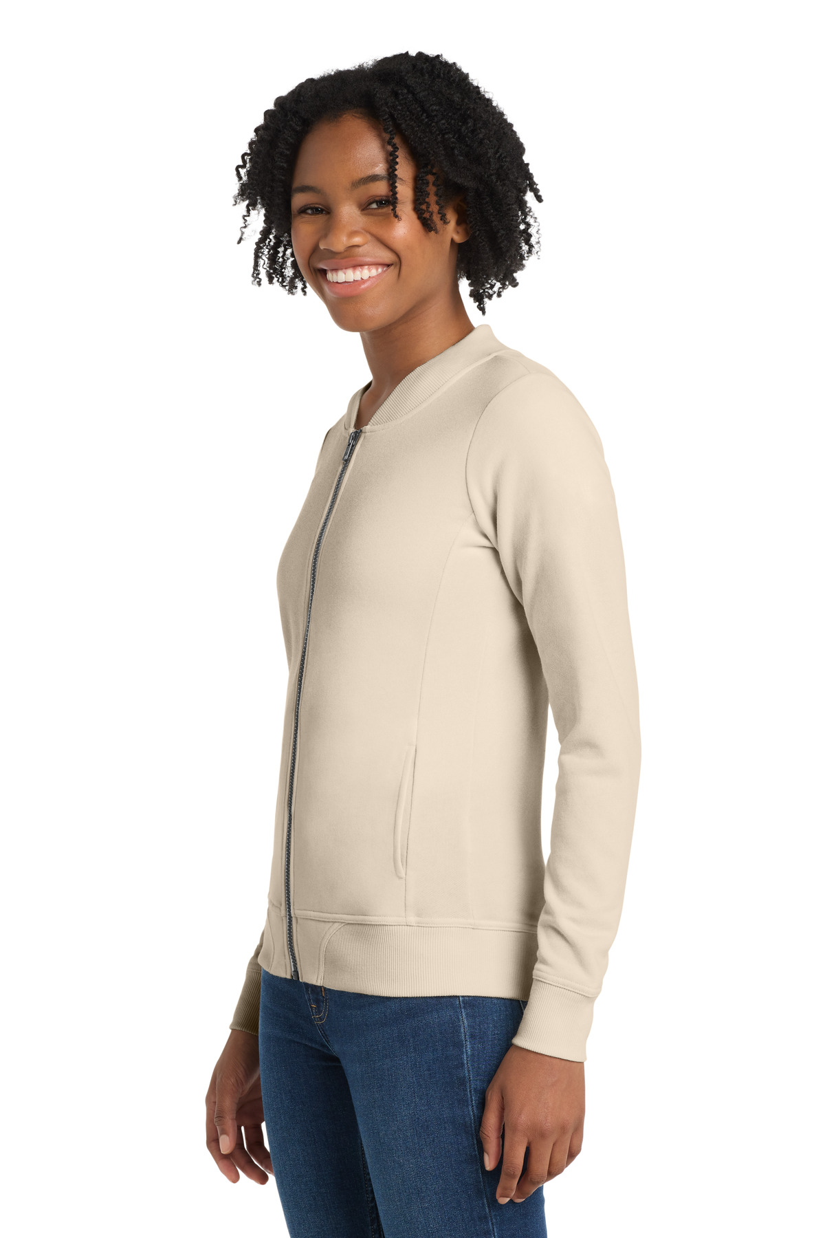 Sport-Tek Women's Lightweight French Terry Bomber LST274 10