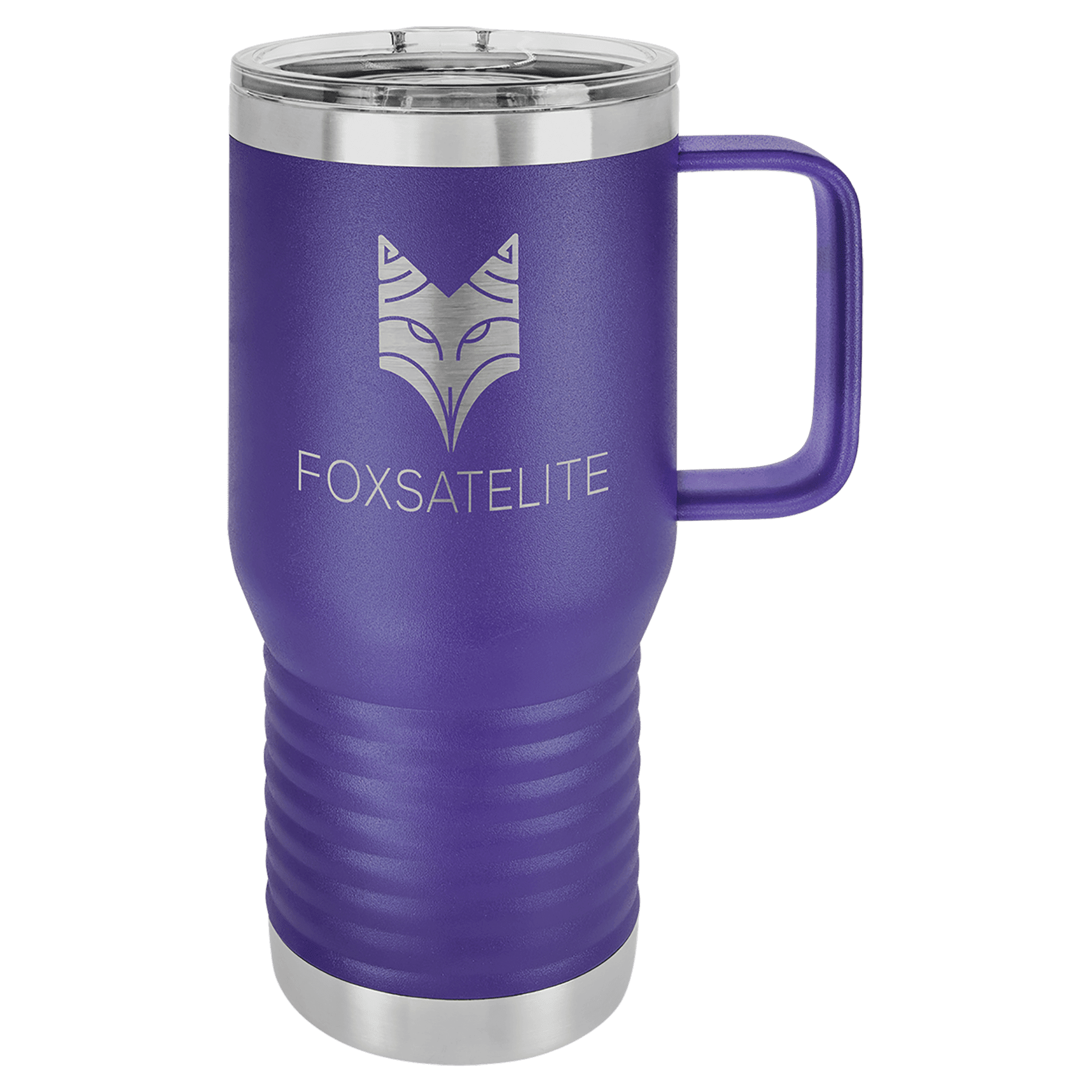 Polar Camel 20 oz. Purple Vacuum Insulated Travel Mug with Slider Lid 1