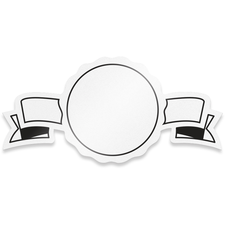 White Gloss Polypropylene Stock Banner Roll Labels (1.25"x2.5") 2