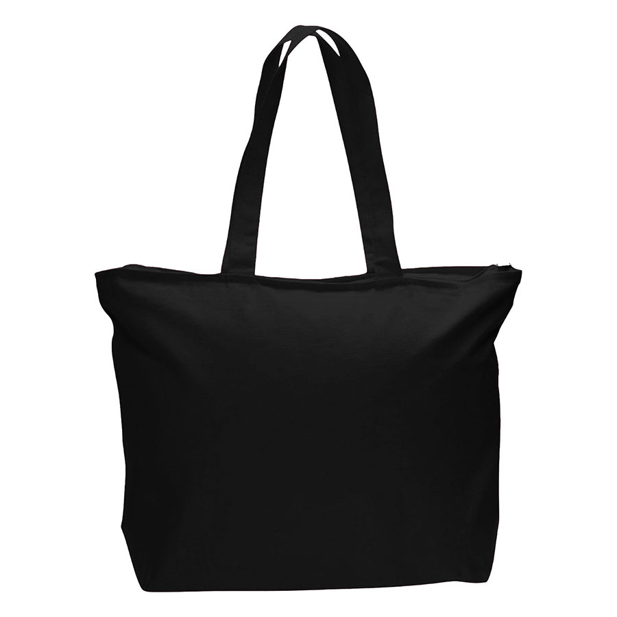 12 oz Cotton Canvas Large Tote Bag - 23"W x 17"H x 6"D x 3