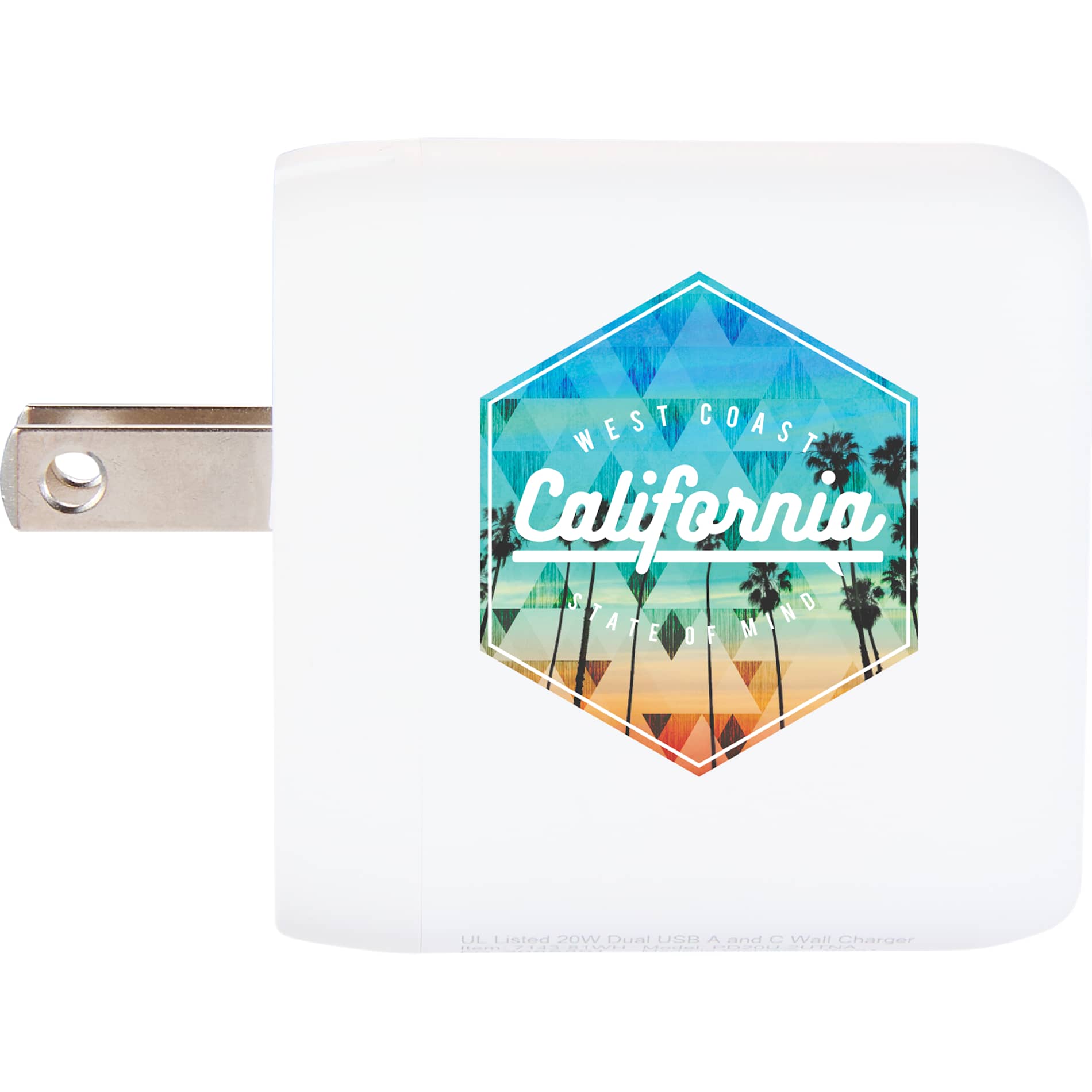 UL Listed 20W Dual USB A and C Wall Charger 35