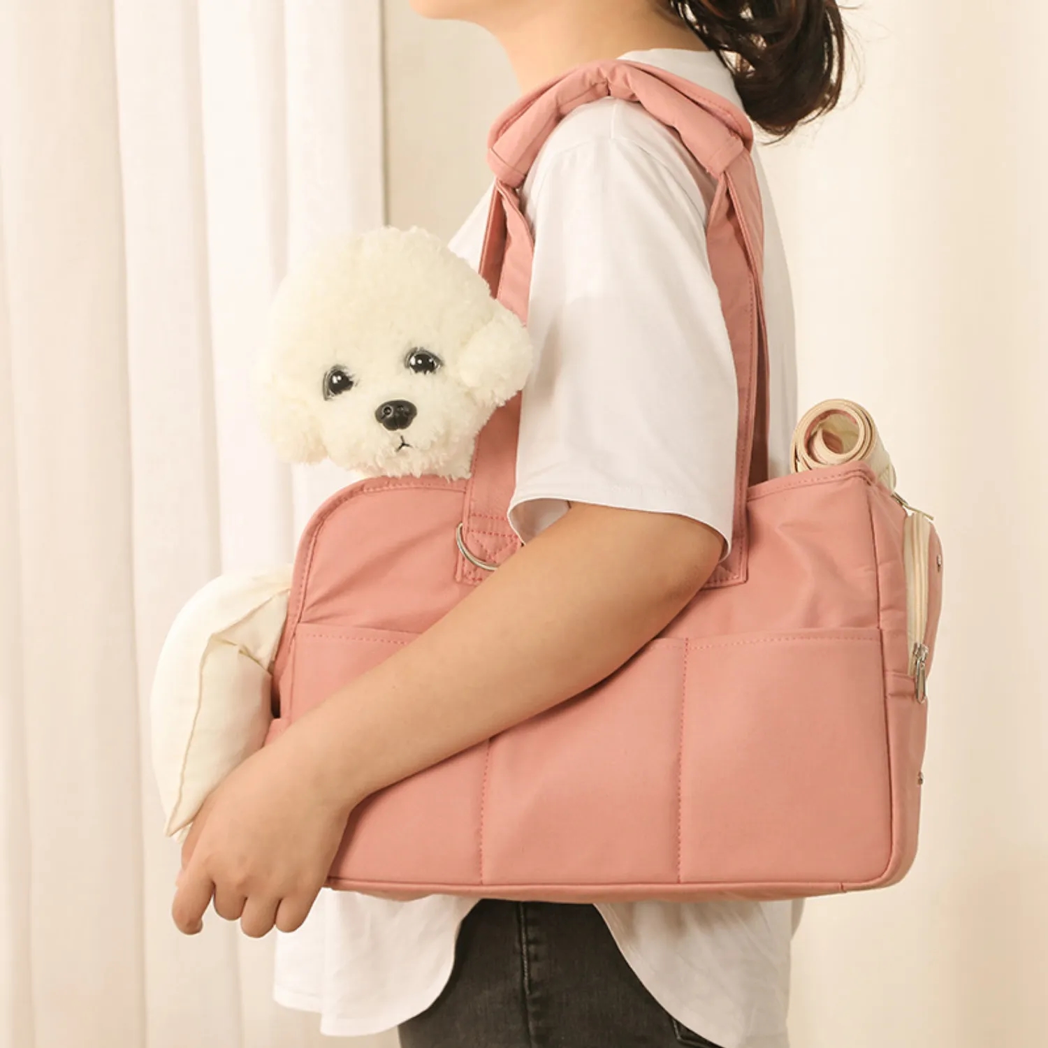 Pet Carrier With Detachable Shoulder Strap And Cushion 2