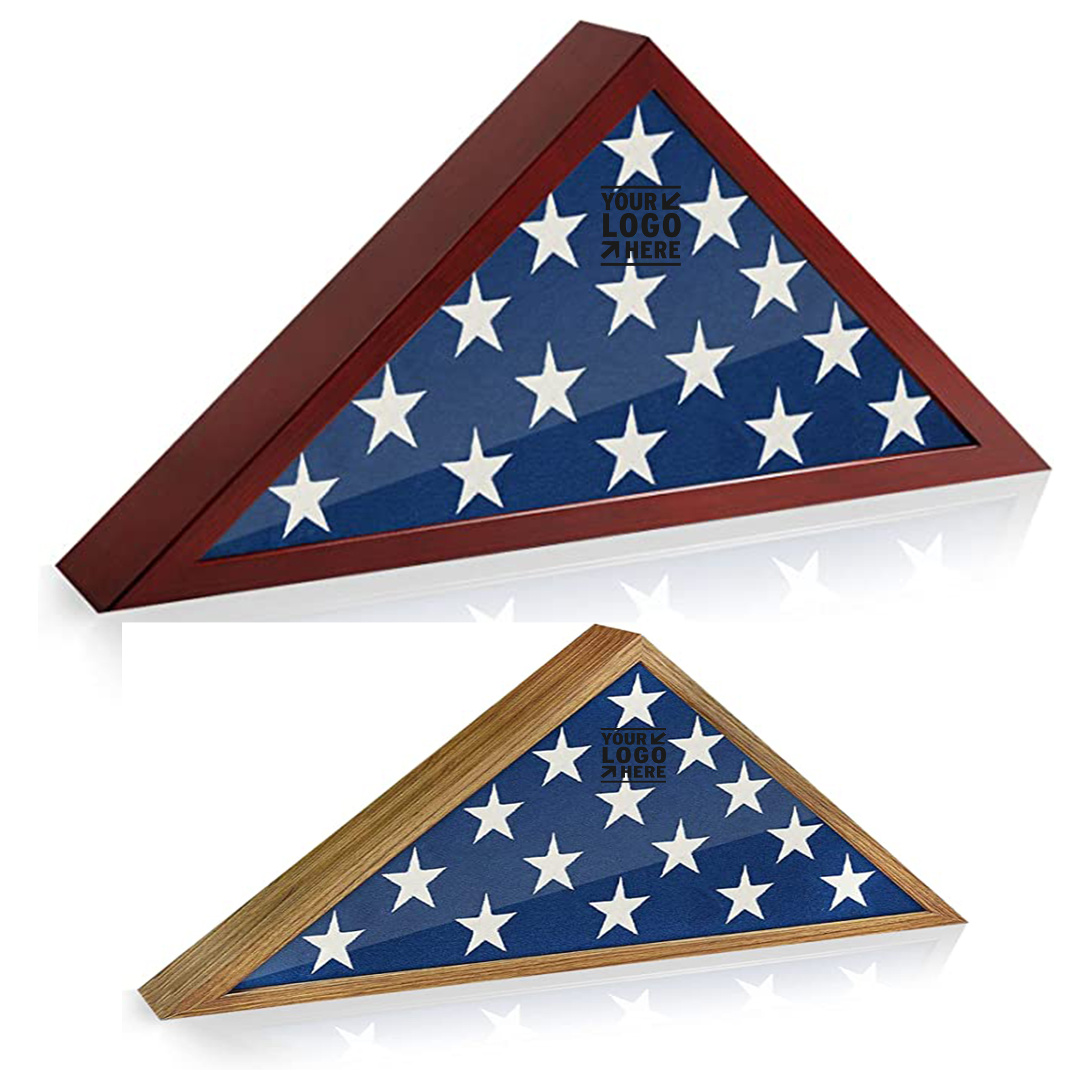 Americanflat Large Flag Box Display Case for Burial Flag