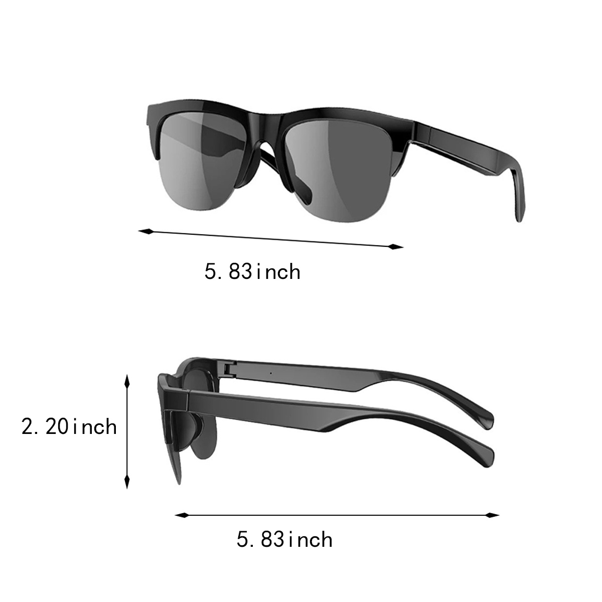 Waterproof UV Wireless Smart Bluetooth Audio Glasses 5