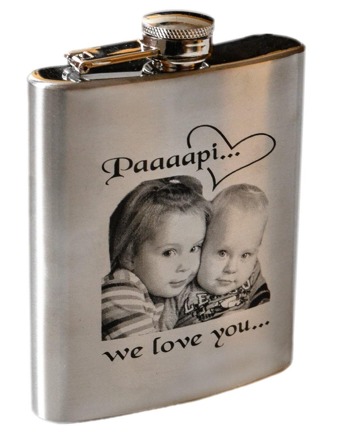 Jims Stainless Steel Hip Flask - 4 Oz 5